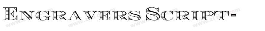 Engravers Script字体转换